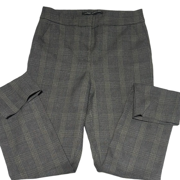 Zara Women’s Brown Gray High Rise Skinny Career Work Pants Size 2 - Picture 2 of 14